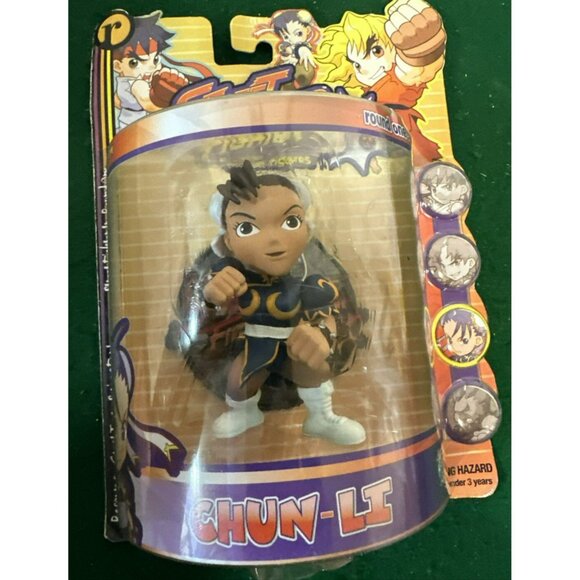 Street Fighter Chun Li Capcom Resaurus 1999 JR Round One Action Figure - Picture 1 of 7